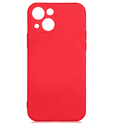 Силиконовый чехол DF для iPhone 13 DF iOriginal-10 (red) с микрофиброй