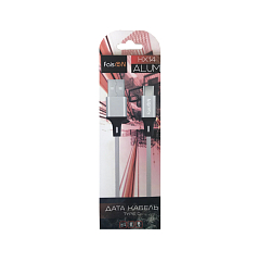 Кабель USB <--> Type-C  1.0м FAISON HX14 ALUM ткань, белый