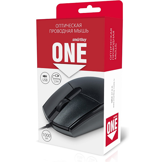 Мышь SMARTBUY ONE 212-K черная (SBM-212-K)