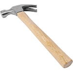 Молоток с гвоздодером столярный SMARTBUY Tools SBT-WHN-680p1, с деревянной проклеен. рукояткой, 680г