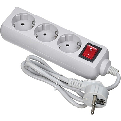 Сетевой фильтр BURO 300SL-1-G 3 розетки, серый