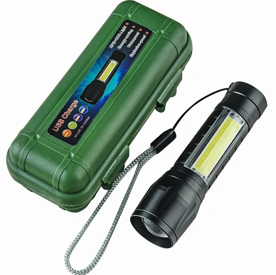 Фонарь в зелёном кейсе