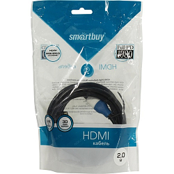 Кабель HDMI <--> HDMI  2.0м SMARTBUY ver.2.0  (К421)