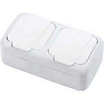 Розетка силовая Panasonic Palmiye (90555488-RU) откр. зазем. IP54 белый