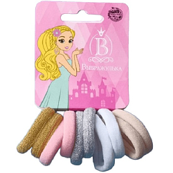 Резинка для волос "Синди" (набор 10 шт) блеск пастель, 2,5 см, микс 7908665