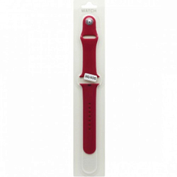 Силиконовый ремешoк MOBI для Apple Watch 38/40mm вишневый (035) (S)