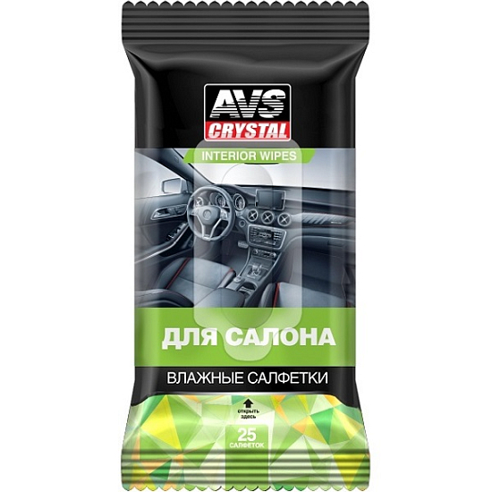 Влажные салфетки AVS AVK-201 "Для Салона" 25шт