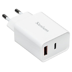 Сетевое ЗУ 1USB/1Type-C XENIUM CCX252CW/00 белый, 25Вт