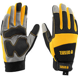 Перчатки универсальные, усиленные, размер 9// Denzel