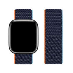 Нейлоновый ремешок HOCO WA02 Original для APPLE Watch 42/44/45/49mm, тёмный, синий