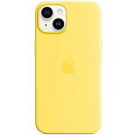 Силиконовый чехол SILICONE CASE для iPhone 14 Yellow (MagSafe + анимация NFC) c LOGO