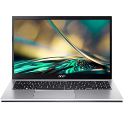 Ноутбук 15.6" ACER Aspire 3,A315-59-I385SUN (Intel Core i3-1215U/ RAM 8 ГБ/ SSD 512 ГБ/ DOS) (NX.K6TER), серебристый