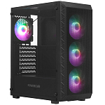 Корпус Powercase Mistral S4B, Tempered Glass, 4x 120mm FRGB Fans, черный, ATX (CMSB-L4)