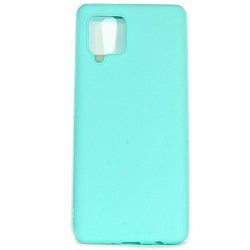 Силиконовый чехол XIVI для Samsung  Galaxy A42, TPU Color, матовый, бирюзовый