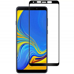 Противоударное стекло NONAME для SAMSUNG Galaxy A9 (2018) (2шт.) чёрное