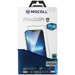 Противоударное стекло 3D MOCOLL для iPhone 16e/14/13/13 Pro черное