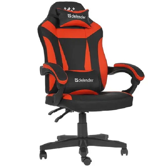 Кресло игровое Defender Master черный/красный