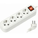 Сетевой удлинитель  2.0м SMARTBUY SBE-16-4-02-ZS, 4 розетки с выключателем и заземлением ПВС 3х1,0