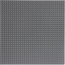 Пластина-основание для конструктора, 25,5 × 25,5 см, серый