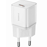 Сетевое ЗУ 1Type-C BASEUS GAN5S P10162503213-00 белый, 20Вт