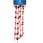 Бусы Волшебная страна Звезды длина 2,7м, размер звезды 2см, цвет красный 104057