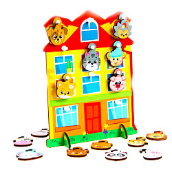 Игрушка с крючками "Дом"