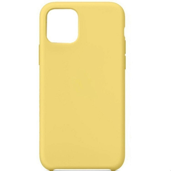 Задняя накладка SILICONE CASE для iPhone 11Pro (51) бледно-желтый