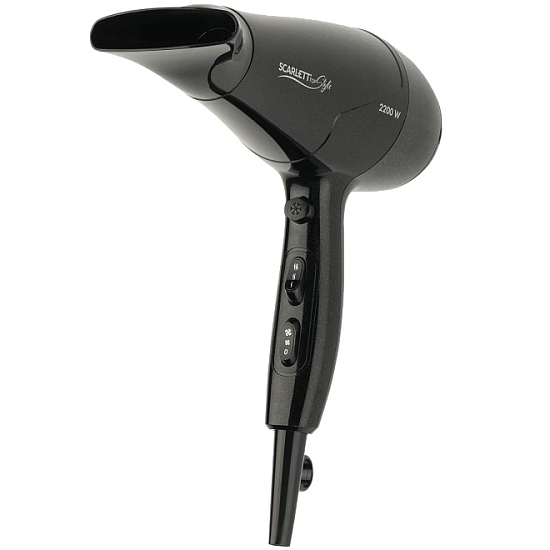 Фен SCARLETT SC-HD70I63 черный блеск