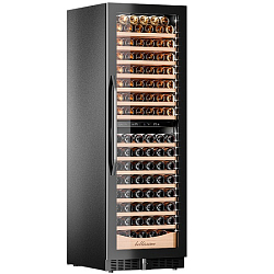Винный шкаф Meyvel MV163PRO-KBT2,174 бут., 2 зоны, черный