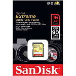 SD 16Gb SanDisk Class10 Extreme UHS-I U3 (90 Mb/s)