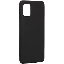 Задняя накладка ZIBELINO Soft Matte для Samsung A31 (A315) (черный) с микрофиброй