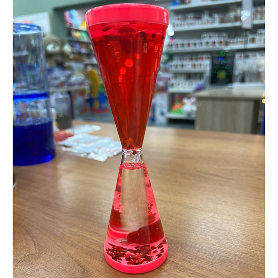 Гелевые часы, антистресс, 17 х 5 см, красные   10701653