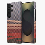 Задняя накладка KEEPHONE KEVILAR SEANOVA MAGSAFE для Samsung Galaxy S24 ULTRA SUNSET