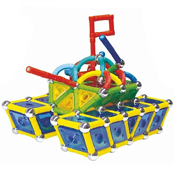 Магнитный конструктор «Необычные фигуры», 78 деталей, в пакете