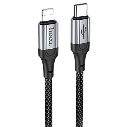 Кабель Lightning <--> Type-C  1.0м HOCO X102 Fresh, черный, 27Вт