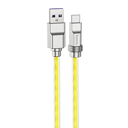 Кабель USB <--> Type-C  1.0м HOCO U113, золотой, 6.0A, PD 100Вт