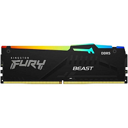 Оперативная память DDR5 32Gb KINGSTON FURY Beast Black RGB 6000 DIMM KF560C40BBA-32 Non-ECC,  CL40, 1.35V, RTL