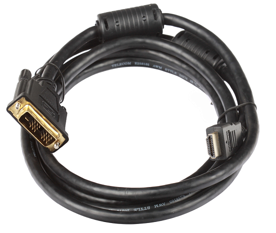 Кабель HDMI <--> DVI-D  2.0м TELECOM