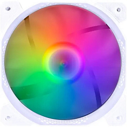 Вентилятор для корпуса 1STPLAYER F1-PLUS White / 140mm, LED 5-color, 1000rpm, 3pin / bulk