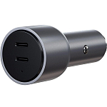 Авто ЗУ 2 Type-C SATECHI ST-U2C40CCM, серый космос, 40W