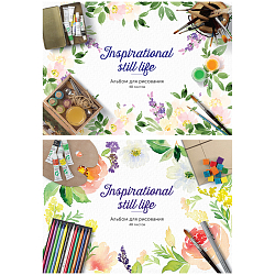 Альбом для рисования 48л. А4 на склейке "Акварельное настроение" ArtSpace арт.А48кл_14815