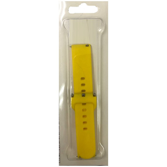 Силиконовый ремешок NONAME для Samsung Galaxy Watch, 20mm, жёлтый