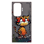 Задняя накладка SC335 для Samsung Galaxy S23 Ultra  (тигр) (grey) (227956)