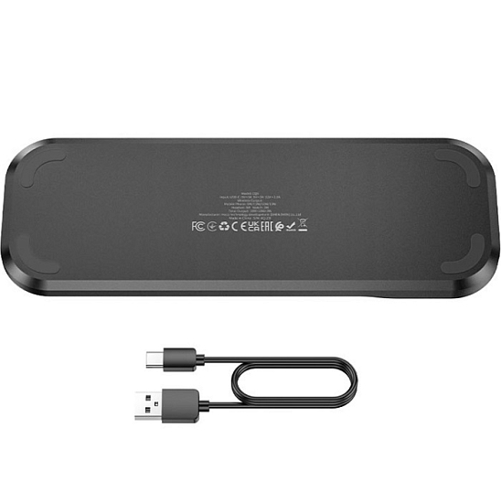 Беспроводное ЗУ HOCO CQ6 3в1, черное, 23W