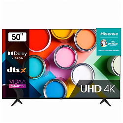 Телевизор Hisense 50A6BG, 4K 50", черный (Уценка)