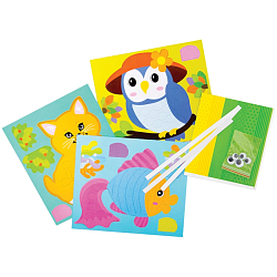 Плетение из бумаги Мульти-Пульти "Рыбка, Сова, Котенок" AP_16180