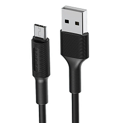 Кабель USB <--> microUSB  1.0м BOROFONE BX111 Feliz, черный