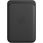 Кошелек для карт MagSafe Leather Wallet для Apple iPhone Черный