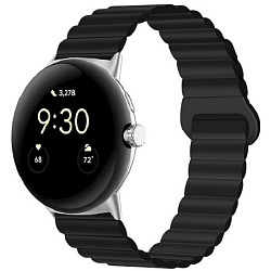 Силиконовый ремешок WB32 Универсальный 20мм на магните (black)