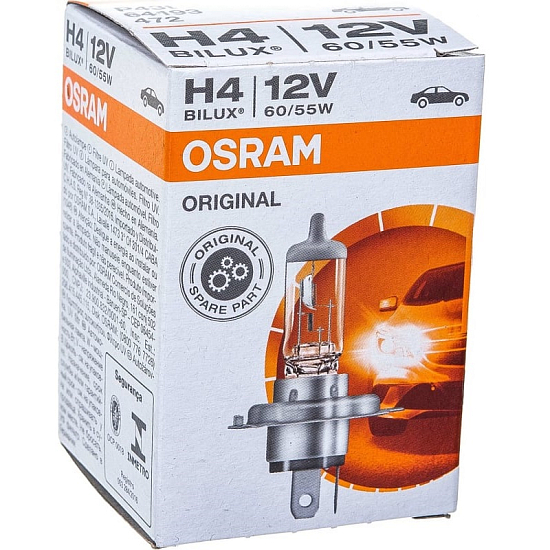 Лампа галогенная OSRAM 12В H4 60/55Вт |64193